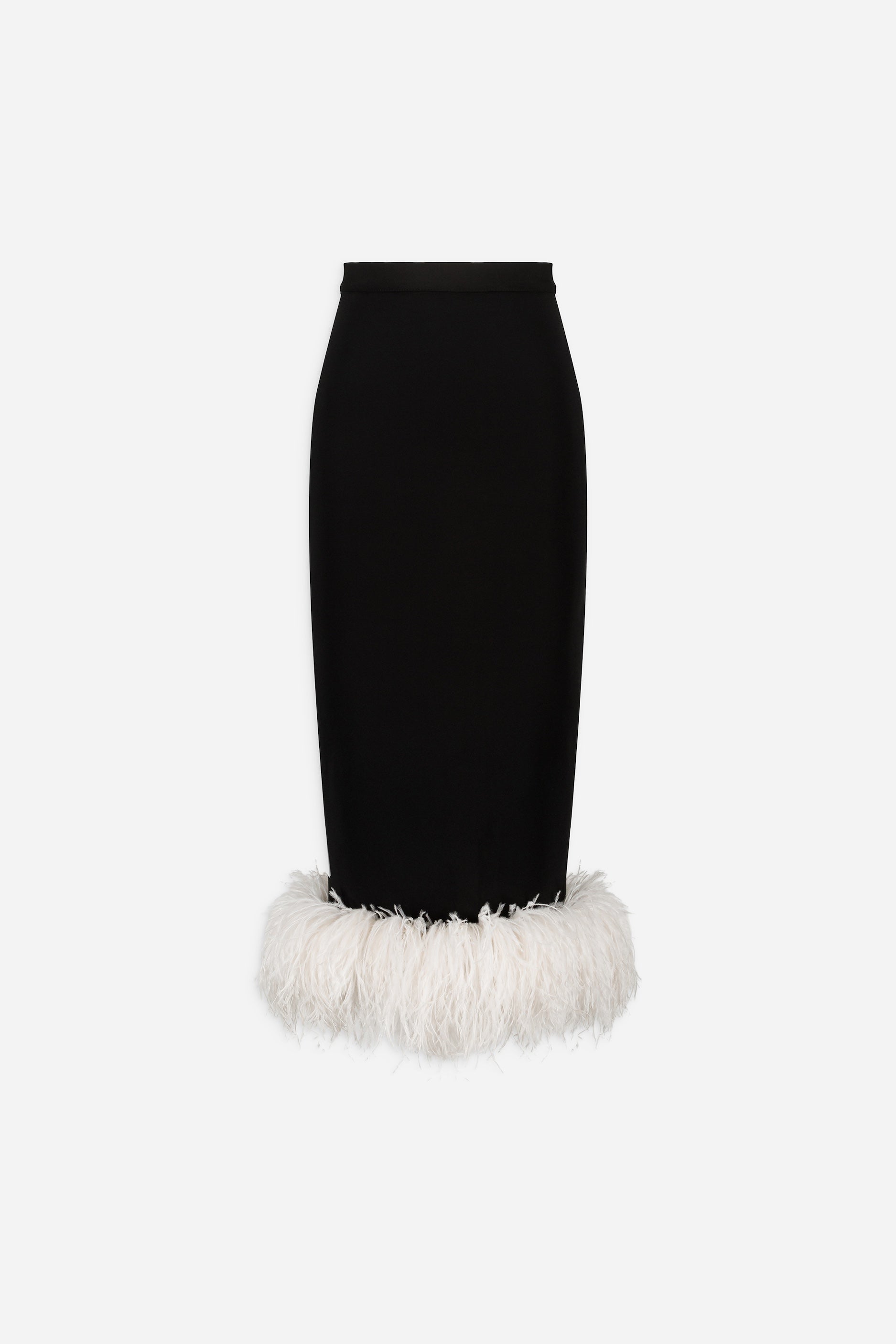 Feather Skirt Pier Black and White 